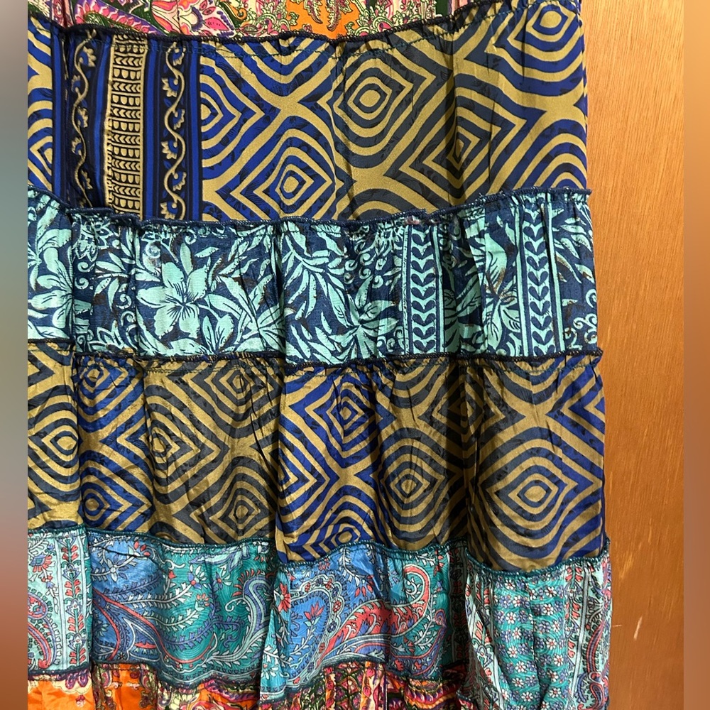 Karma Highway Patch work Maxi Skirt All Sizes - Picture 2 of 4